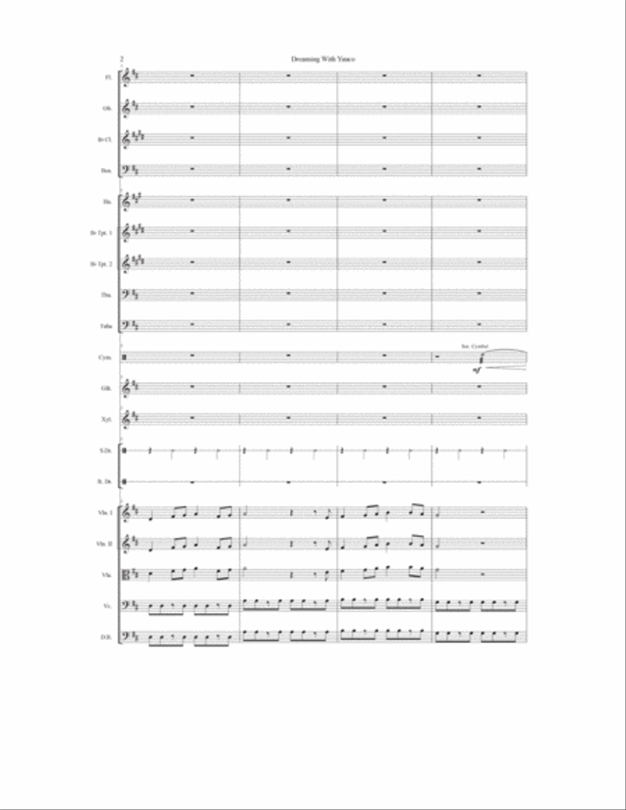 Dreaming With Yauco Full Orchestra scores gallery preview page 3