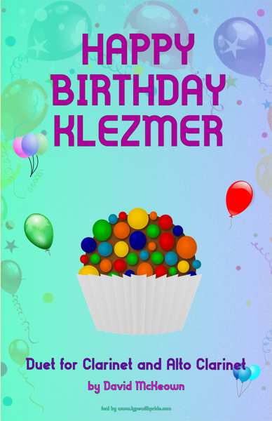 Happy Birthday Klezmer, for Clarinet and Alto Clarinet Duet