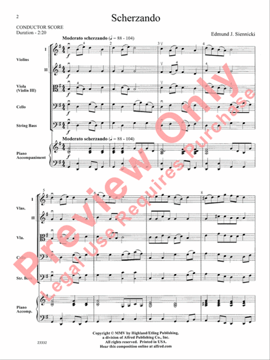 Scherzando Scherzando String Orchestra scores gallery preview page 3