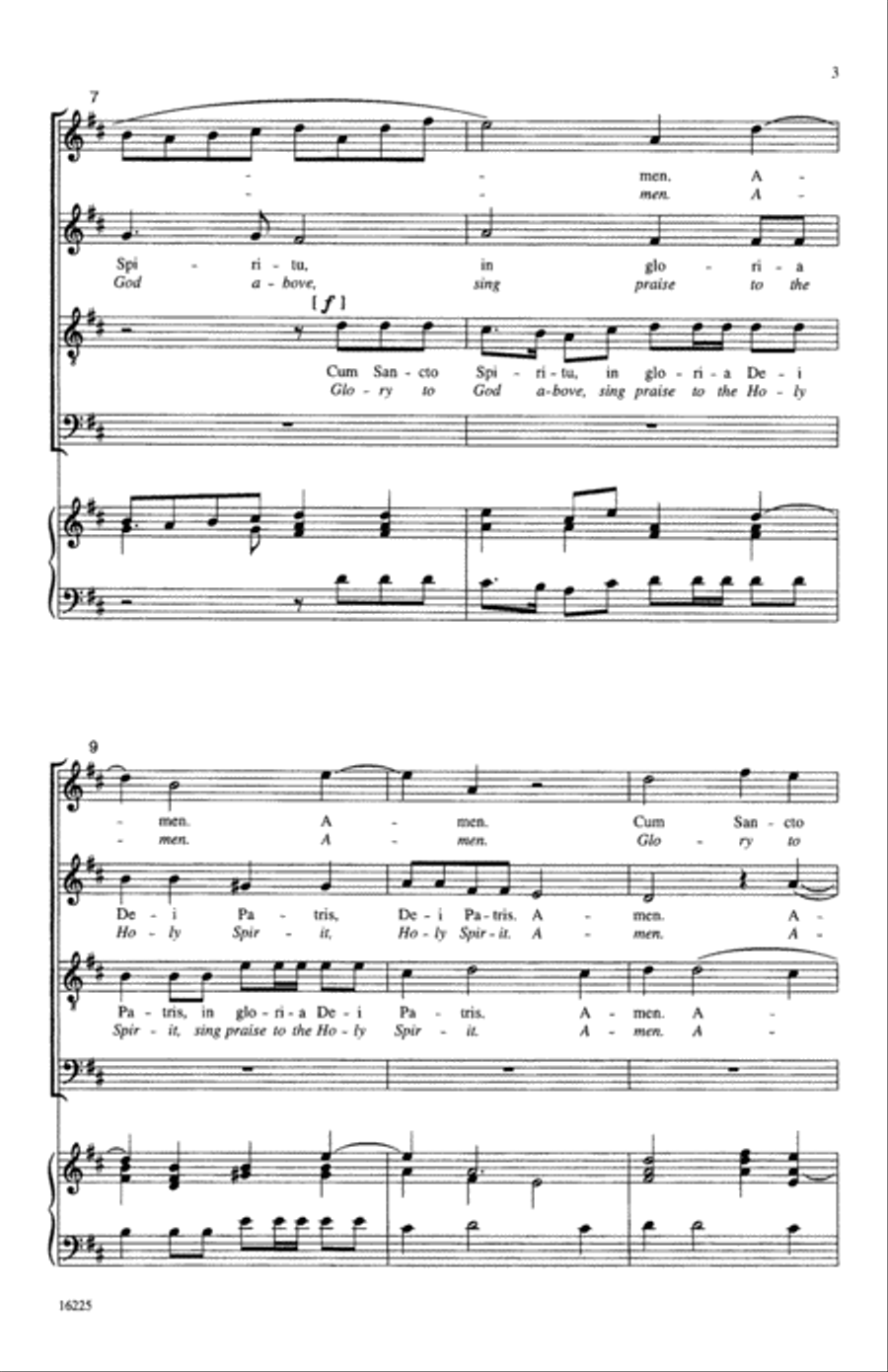 Cum Sancto Spiritu (from Gloria) Choir scores gallery preview page 2