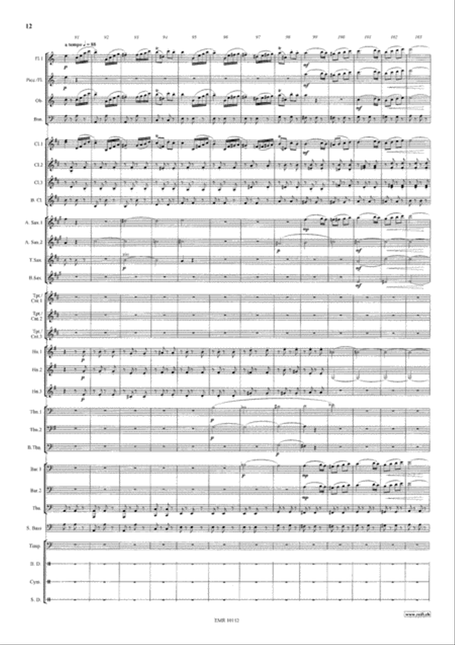 Die Fledermaus Overture Concert Band scores gallery preview page 13
