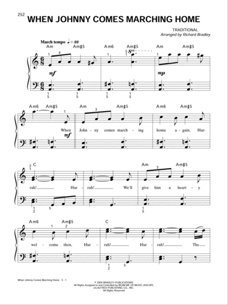 Bradley's New Giant Piano Book Easy Piano scores gallery preview page 6
