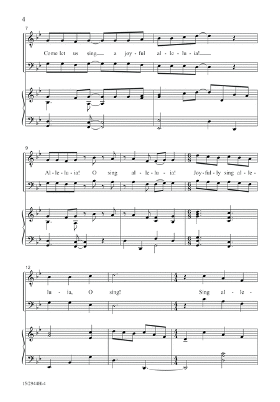 A Festive Alleluia TB scores gallery preview page 4