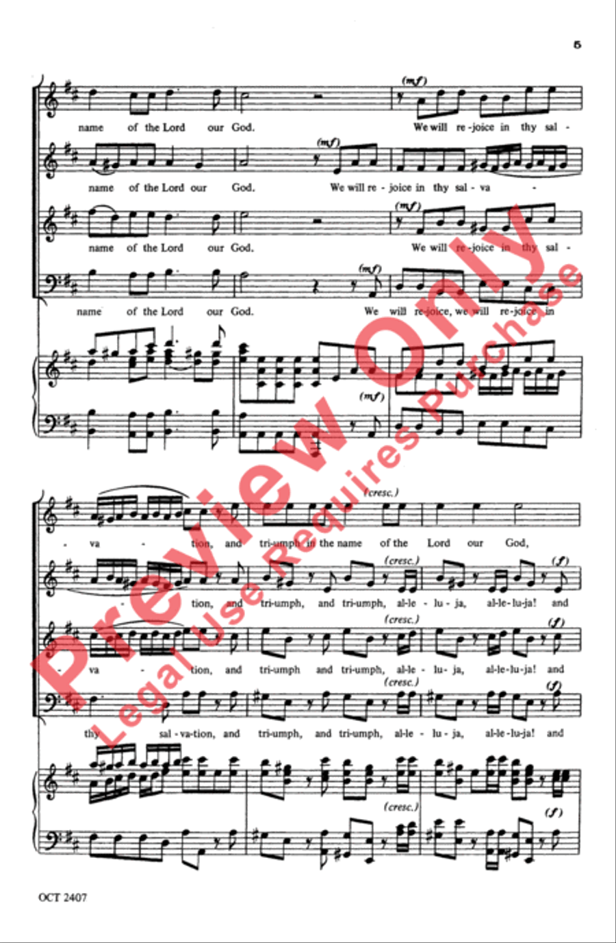 We Will Rejoice in Thy Salvation 4-Part scores gallery preview page 5