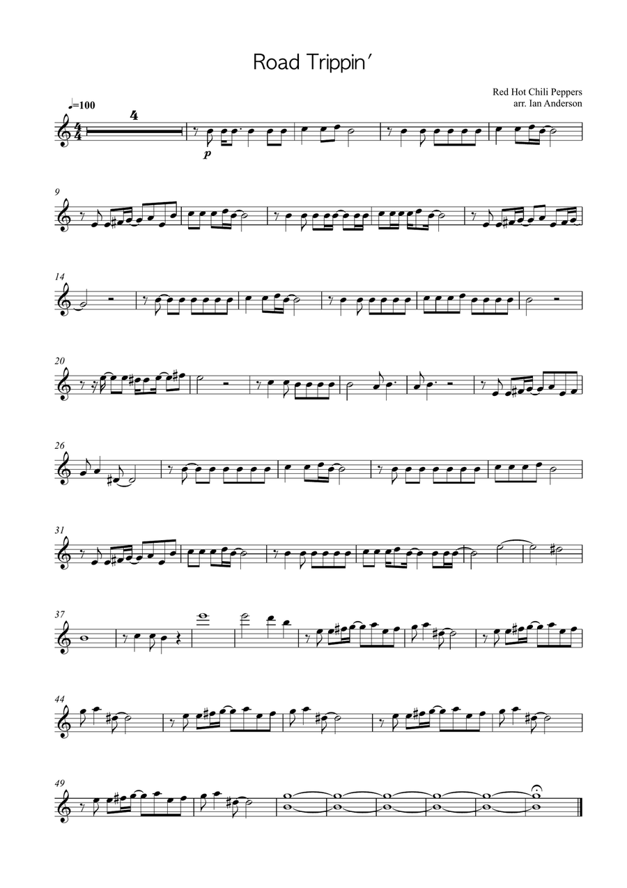 Road Trippin' Road Trippin' String Quartet scores gallery preview page 5