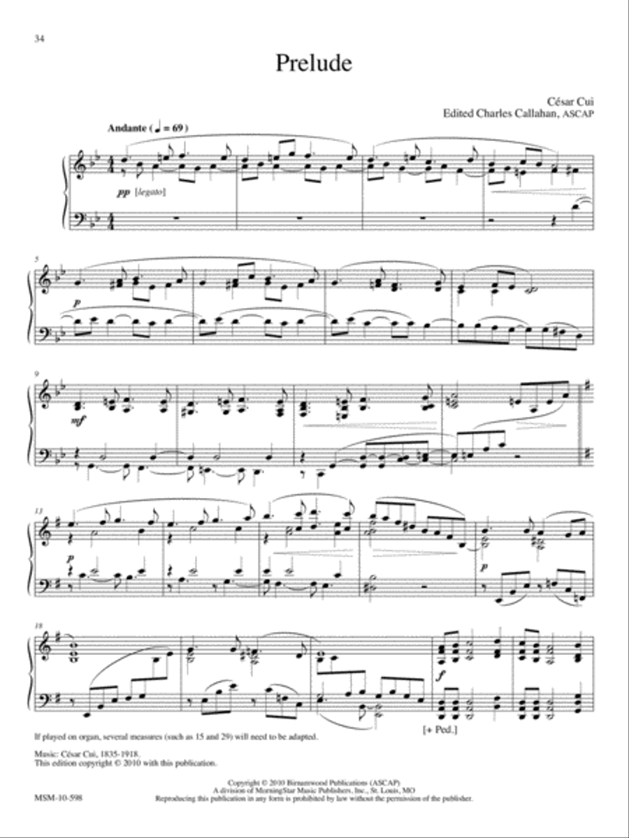 The Memorial Album Thirty Selections for Organ, Piano, or Keyboard Organ scores gallery preview page 11