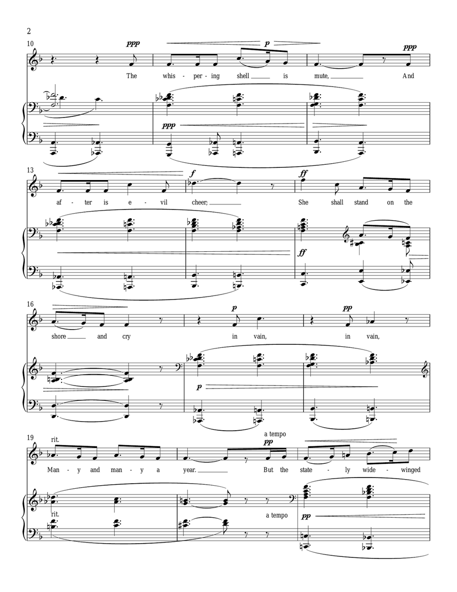 The Sea The Sea Tenor Voice scores gallery preview page 2