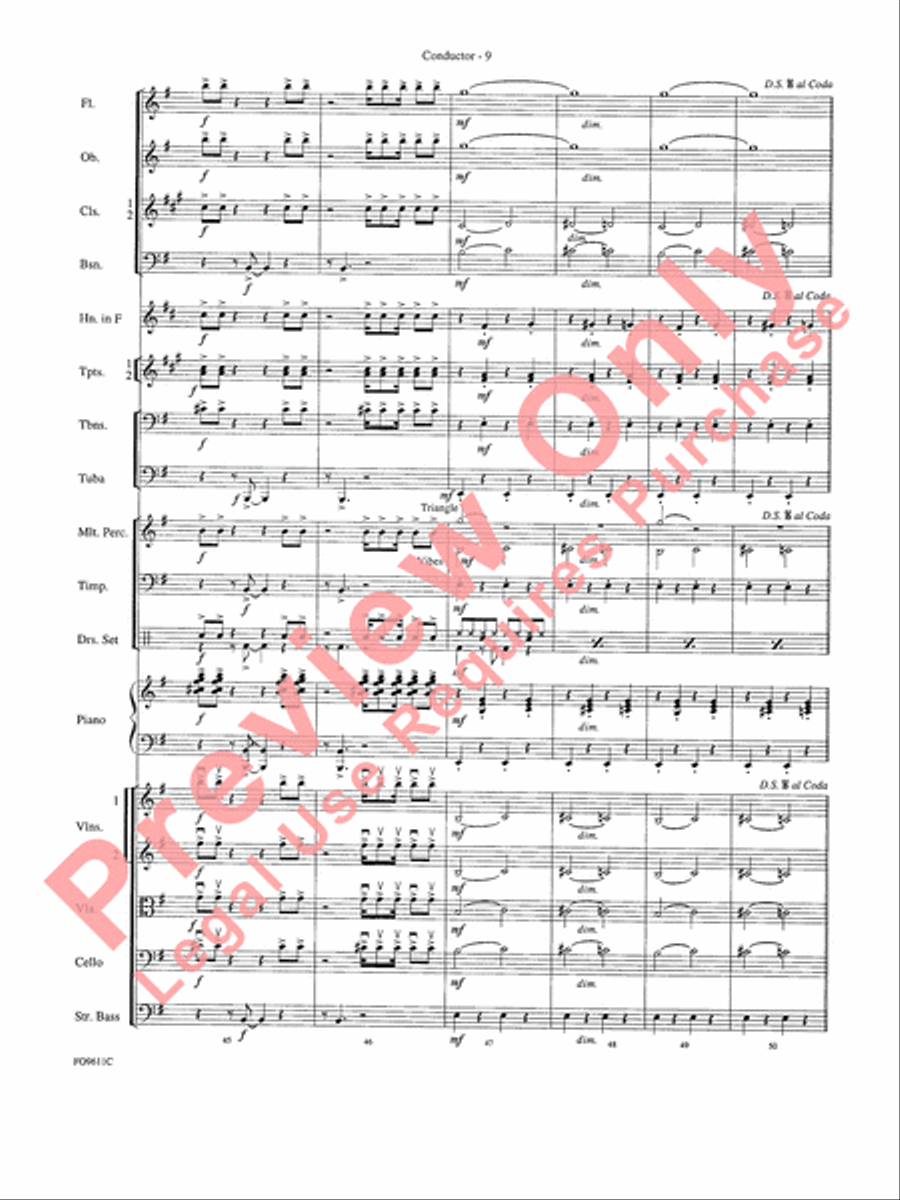 The James Bond Theme Full Orchestra scores gallery preview page 11