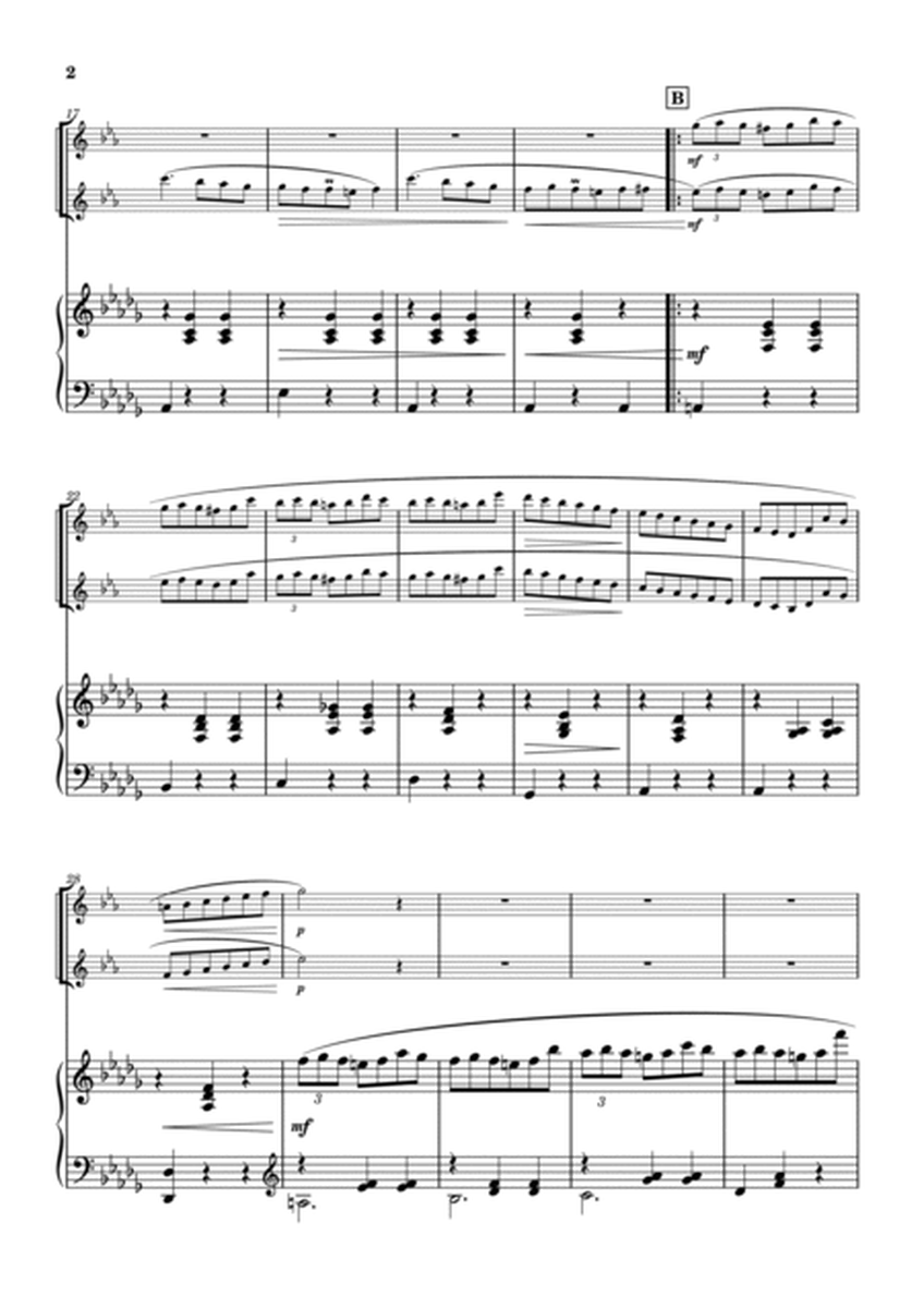 "Valse op.64-1" (Desdur) Piano trio/ clarinet duo (2ver.) image number null