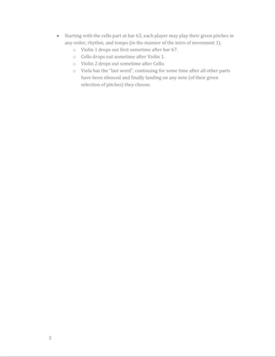 Wabi-Sabi (for string quartet) [Cello] String Quartet scores gallery preview page 4