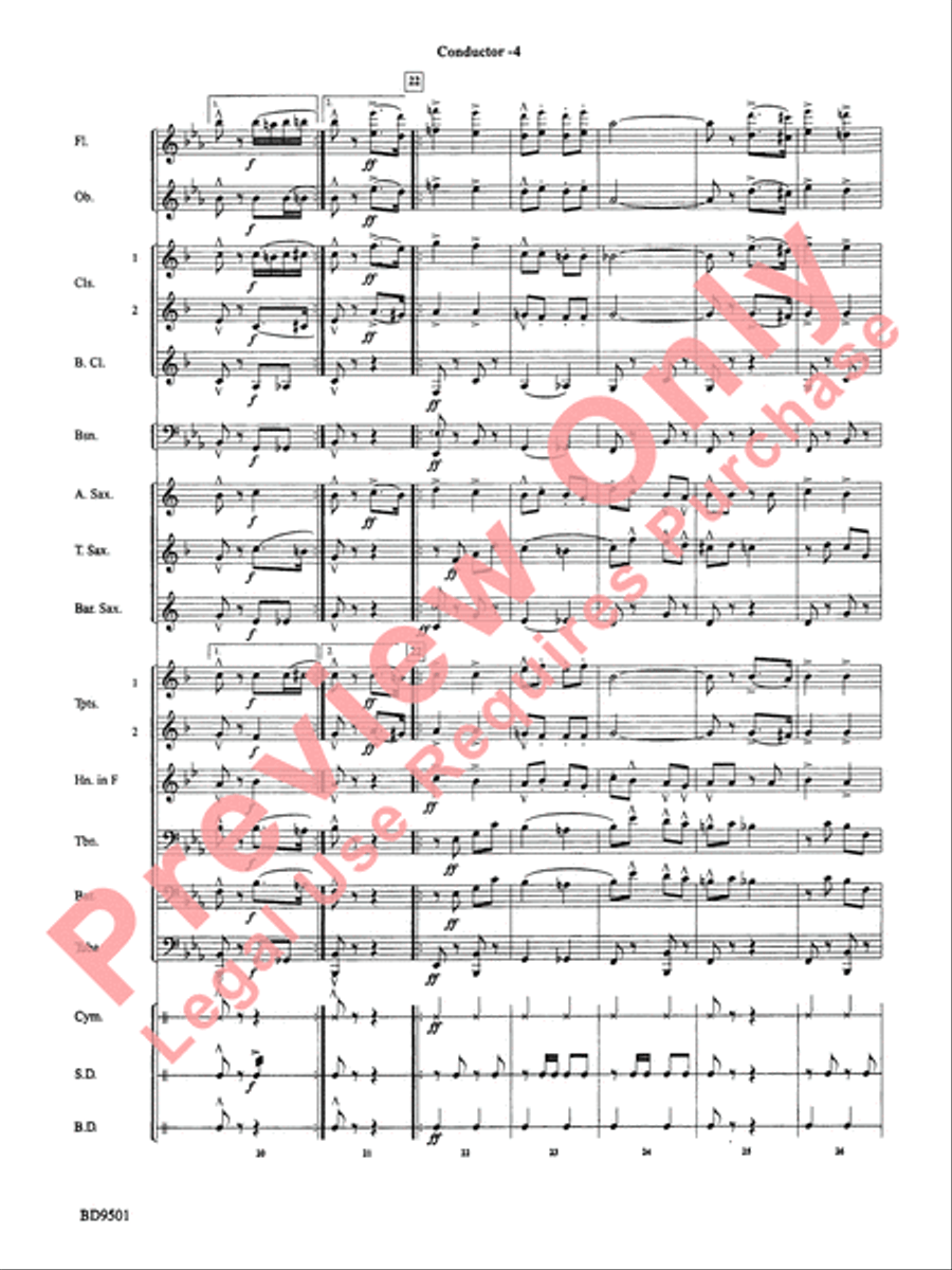 The Chimes of Liberty The Chimes of Liberty Concert Band scores gallery preview page 6