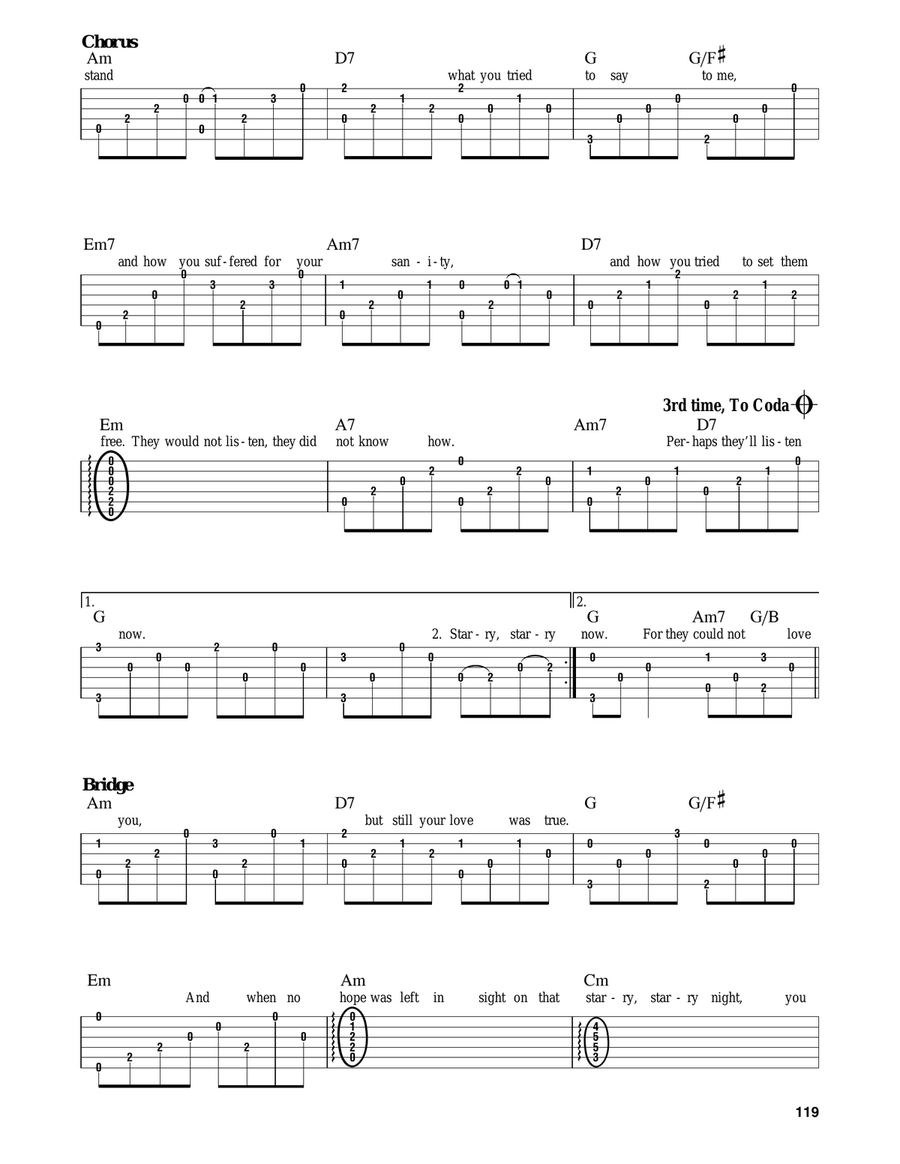 Vincent (Starry Starry Night) Guitar scores gallery preview page 2