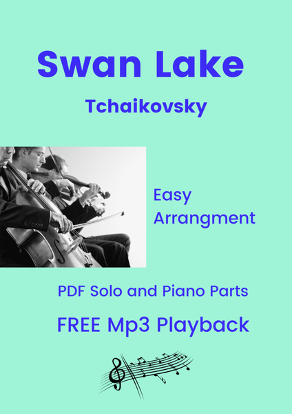 Swan Lake (Tchaikovsky) + FREE Mp3 Playback + Pdf Solo and Piano Parts image number null