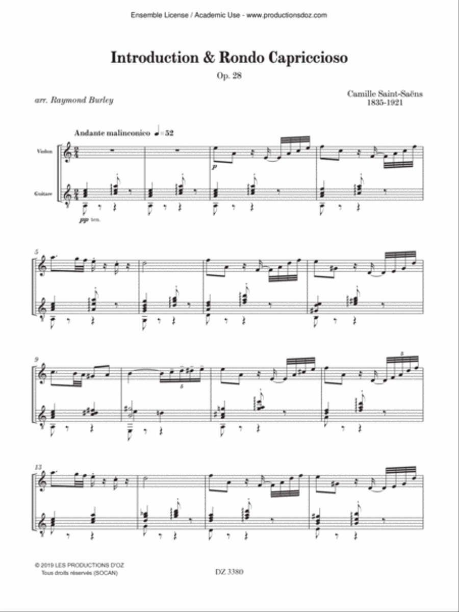 Introduction & Rondo Capriccioso Violin scores gallery preview page 3