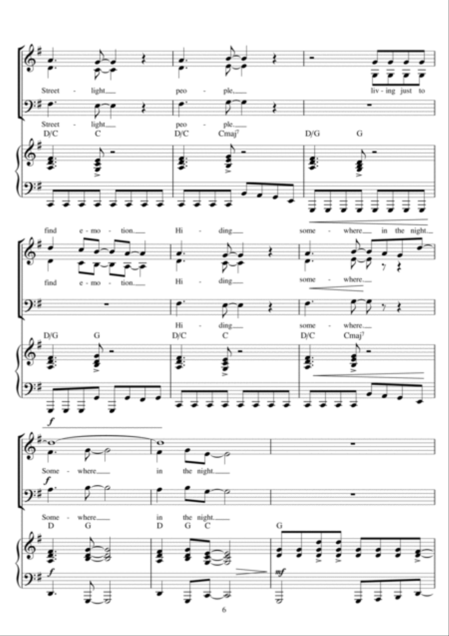 Don't Stop Believin' 3-Part scores gallery preview page 6