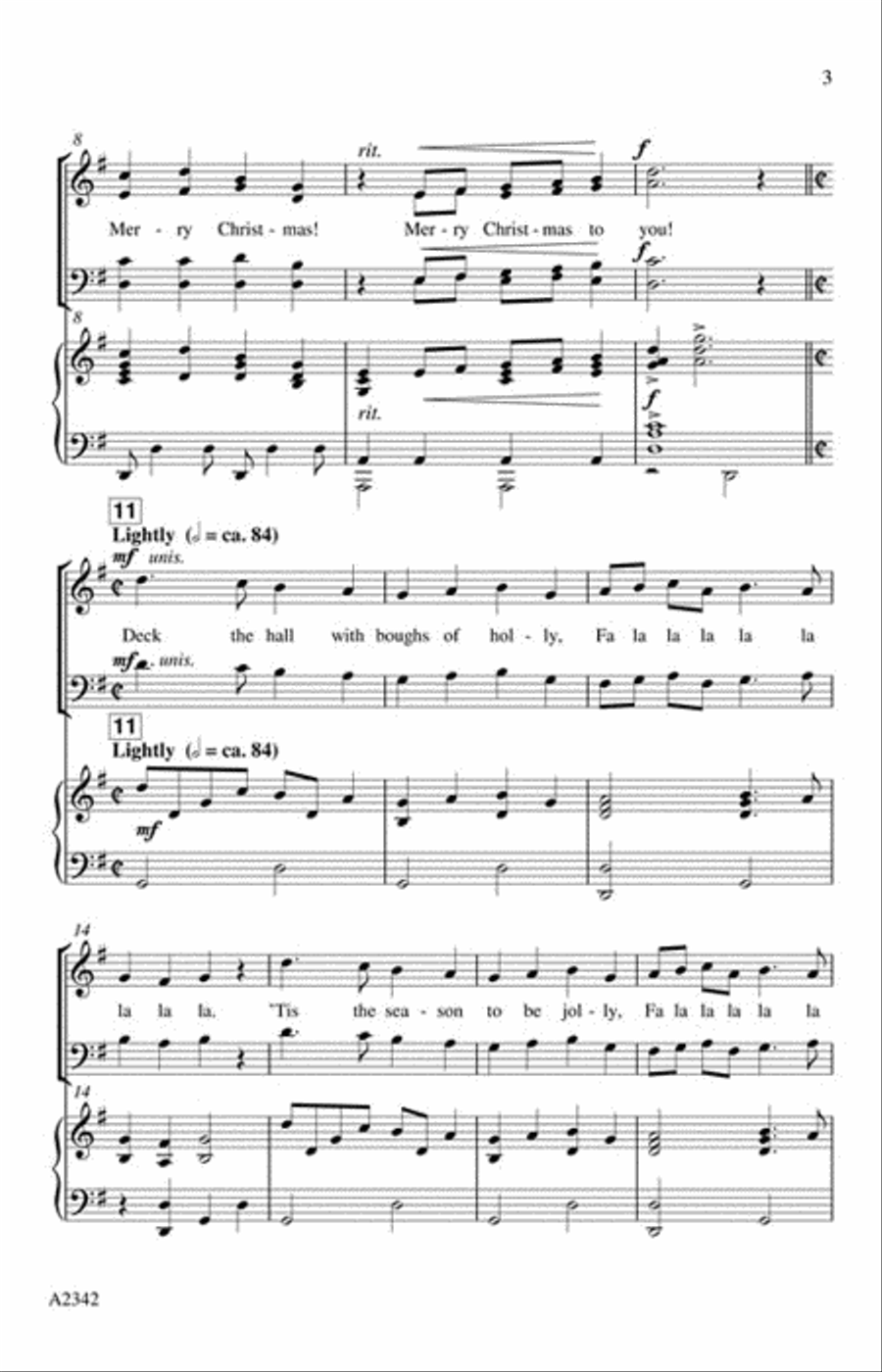 A Merry Christmas Medley A Merry Christmas Medley 2-Part scores gallery preview page 3