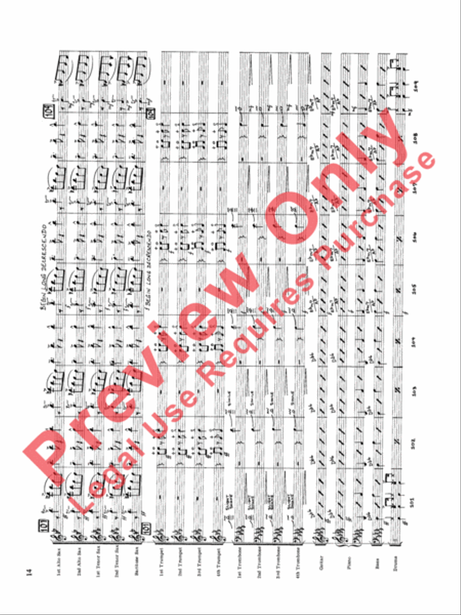 Original Big Band Sounds Big Band scores gallery preview page 15