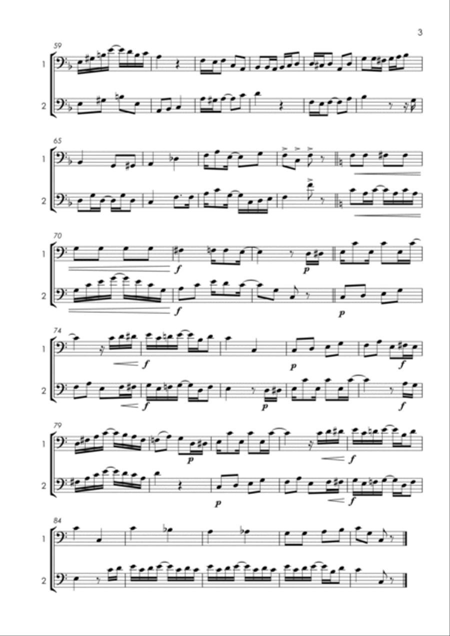 15 More Cello Duets for Fun (popular classics volume 2) - various levels String Duet scores gallery preview page 6