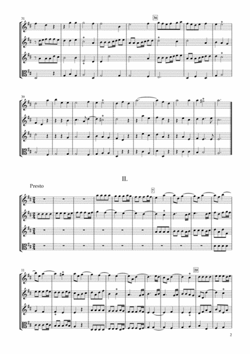 Sonata Op.34-4 for Three Violins & Viola image number null