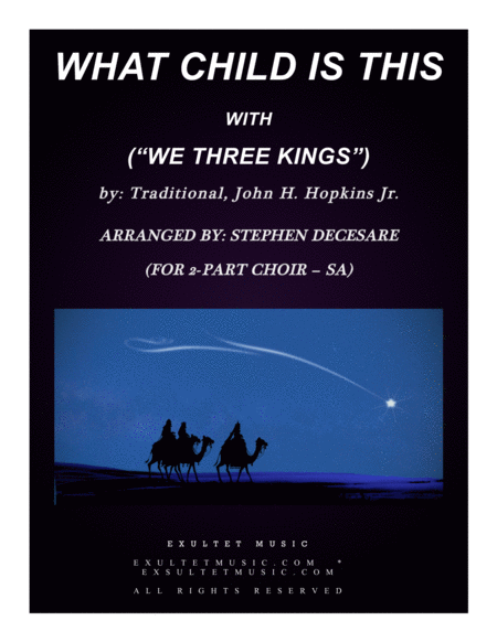 What Child Is This (with "We Three Kings") (2-part choir - (SA) image number null