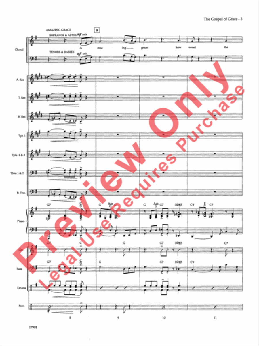The Gospel of Grace The Gospel of Grace Choir scores gallery preview page 4