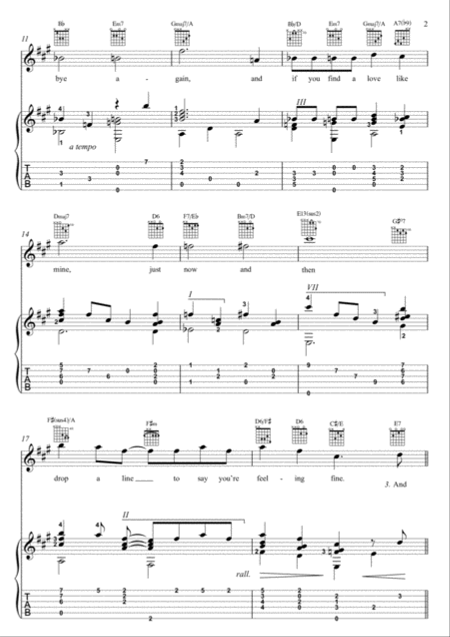 I'll Be Around Electric Guitar scores gallery preview page 2
