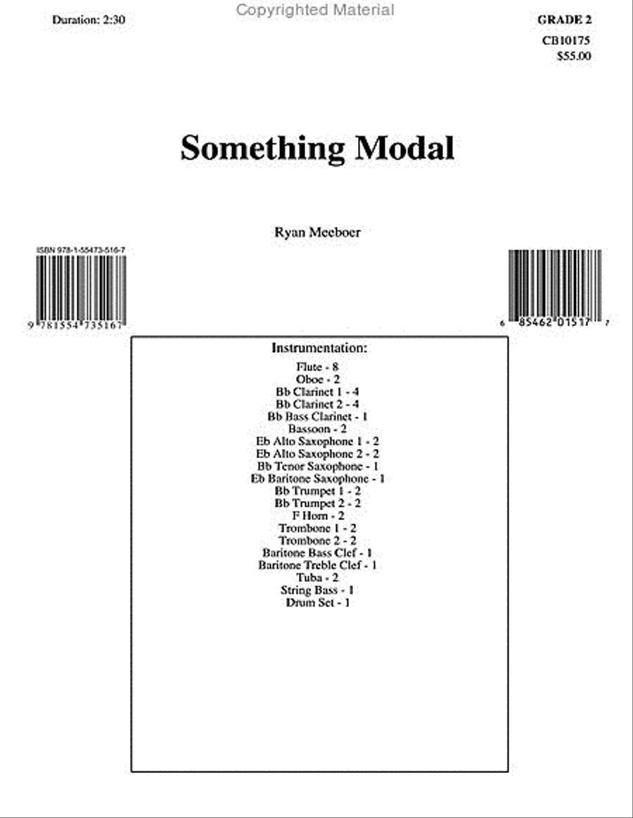 Something Modal Concert Band scores gallery preview page 2