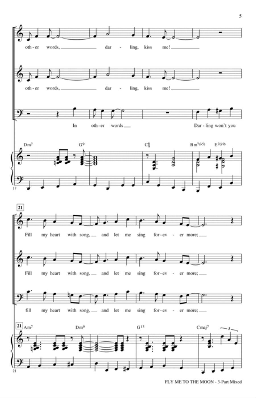 Fly Me To The Moon (In Other Words) (arr. Roger Emerson) 3-Part scores gallery preview page 3