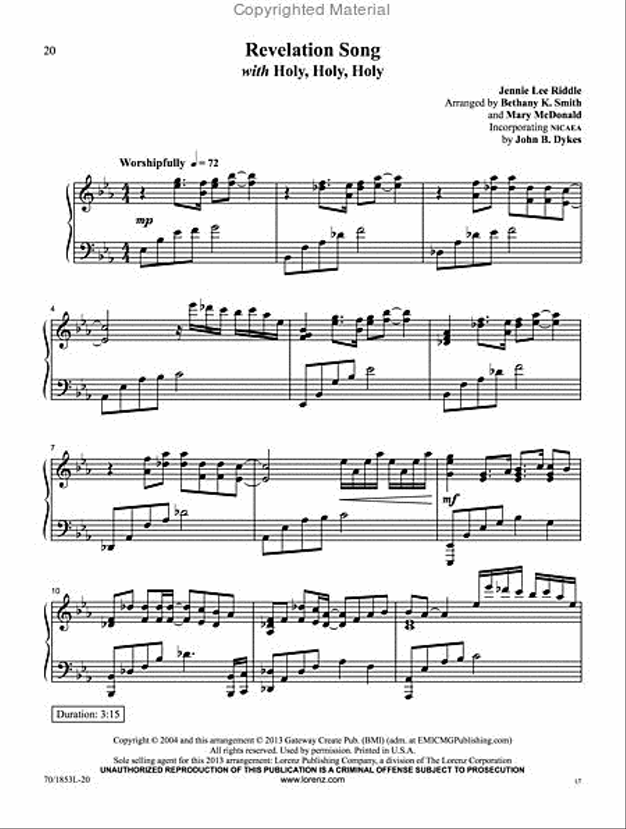 Our Song Will Rise Piano Solo scores gallery preview page 6
