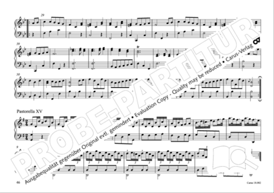 Pastoral music for organ, vol. 2: Germany, Bohemia, Austria, South Tyrol Organ Solo scores gallery preview page 47