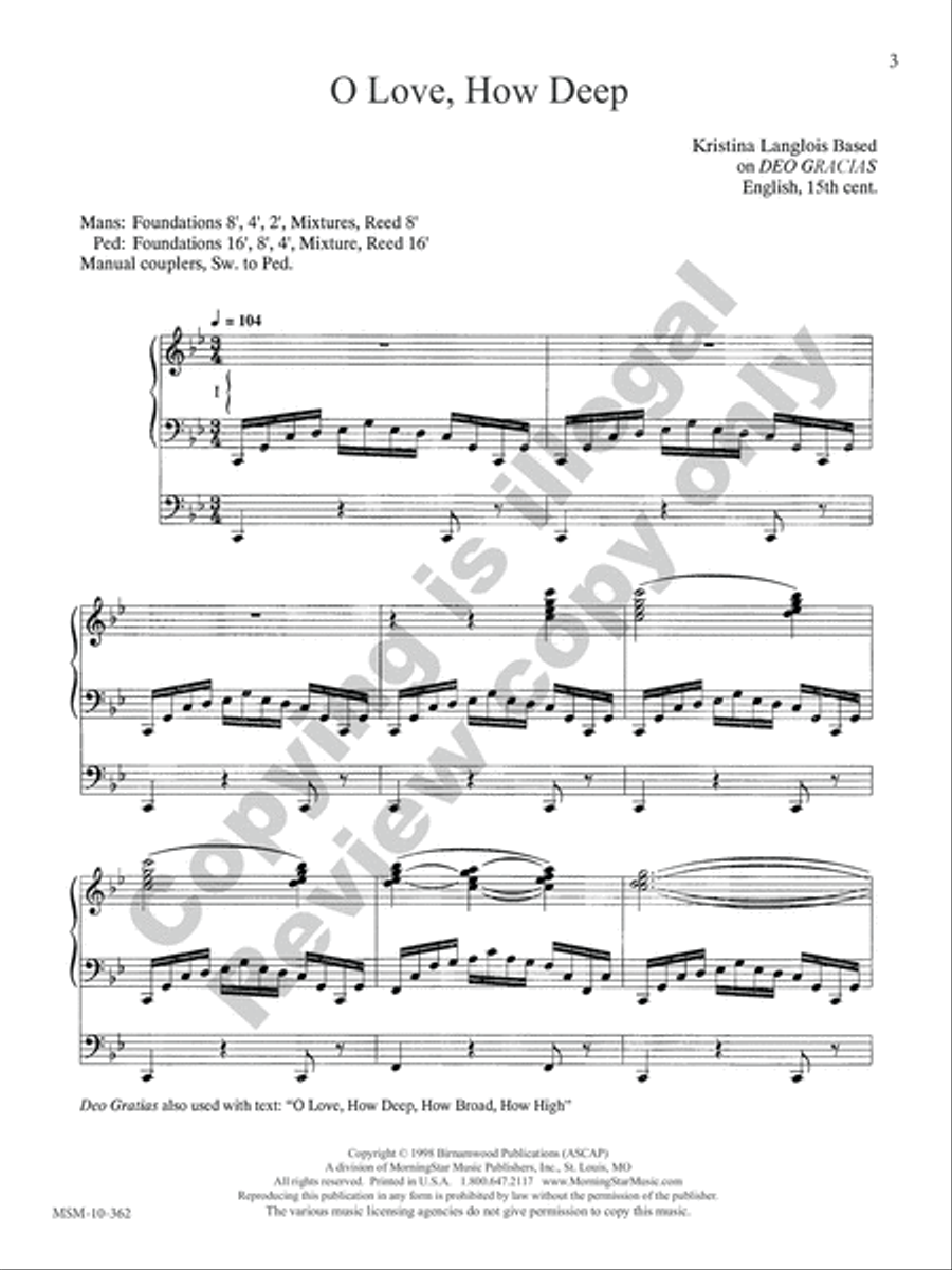 Lenten Postludes for Organ Organ Solo scores gallery preview page 16