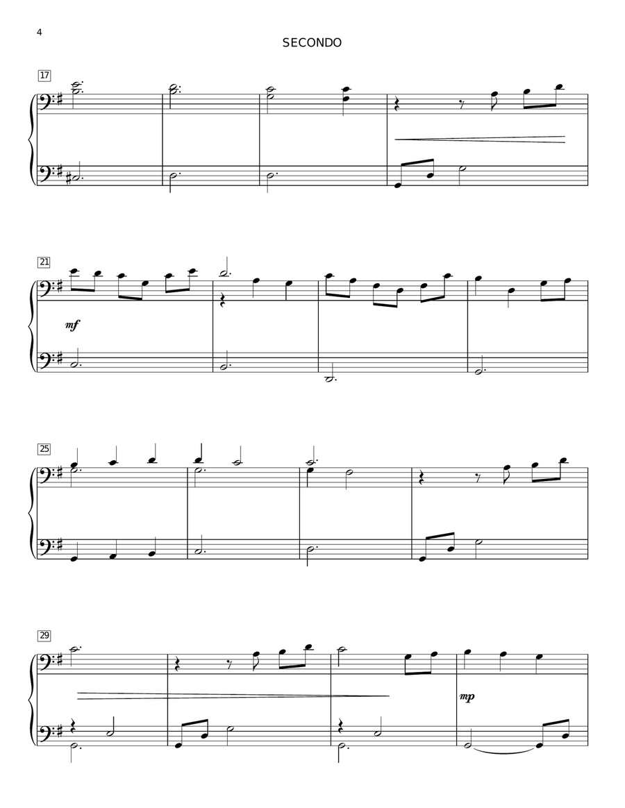 Faith Of Our Fathers (arr. Larry Moore) Piano Duet scores gallery preview page 3