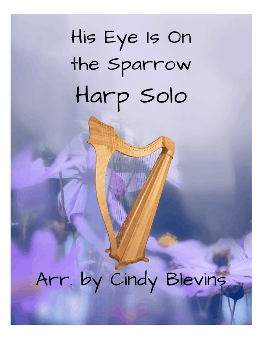 Book cover for His Eye Is On the Sparrow, for Harp Solo (lever or pedal harp)