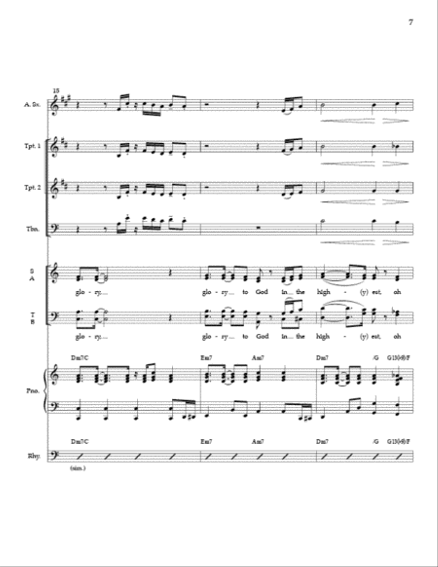 And Suddenly (SATB) Full Score and Parts 4-Part scores gallery preview page 6