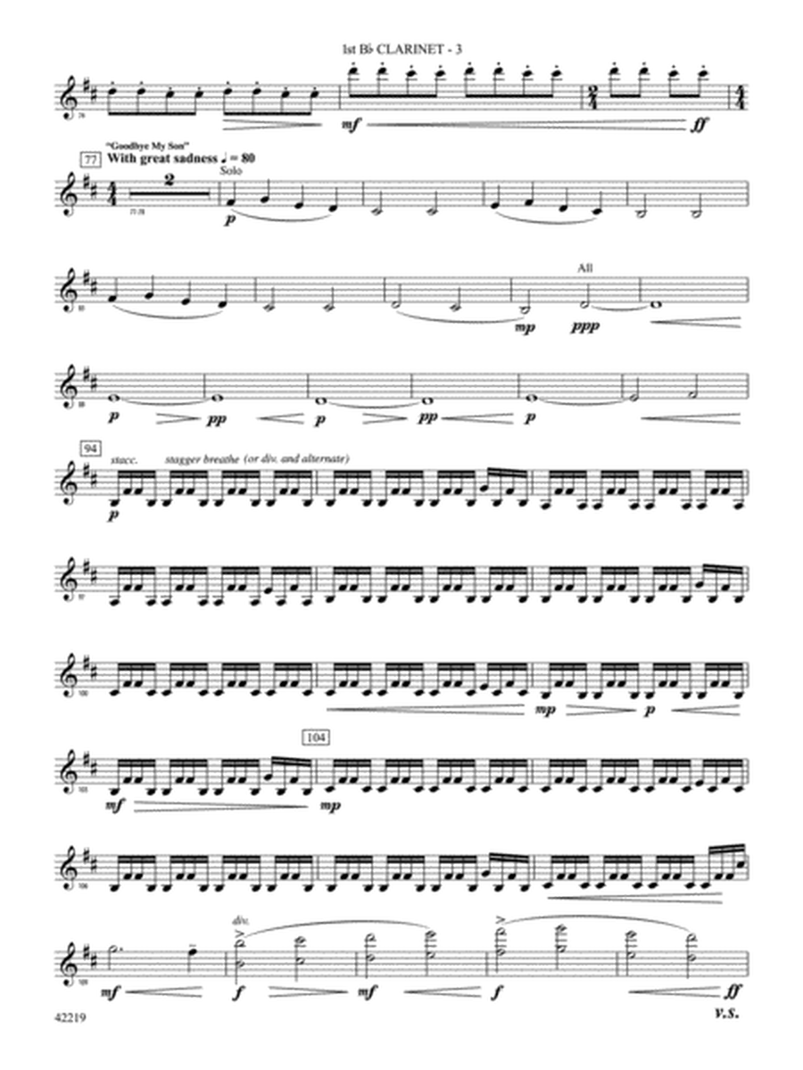 Man of Steel, Suite from: 1st B-flat Clarinet