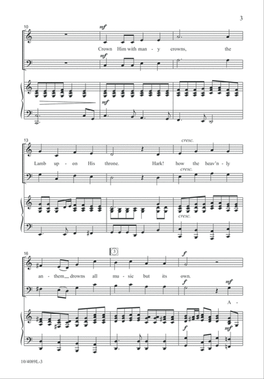 Crown Him Redeemer, King! 4-Part scores gallery preview page 4