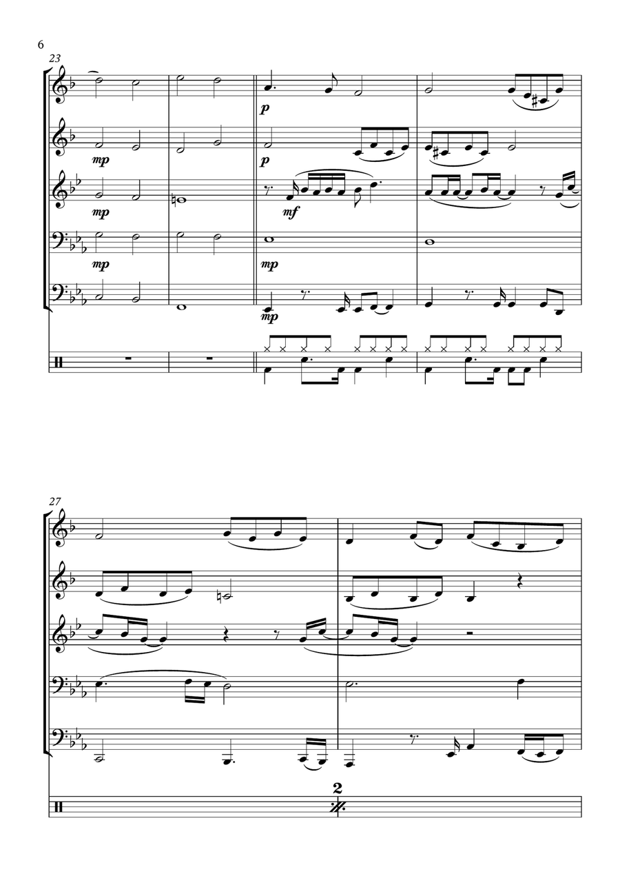 Talking To The Moon Small Ensemble scores gallery preview page 6