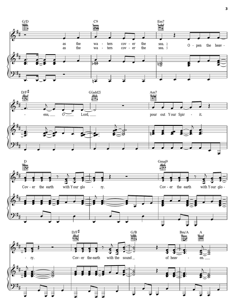 Cover The Earth Acoustic Guitar scores gallery preview page 3