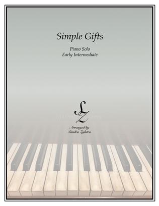 Simple Gifts (early intermediate piano solo)