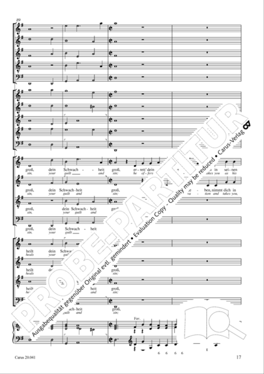 My soul, now bless thy Maker (Nun lob, mein Seel, den Herren) 4-Part scores gallery preview page 18