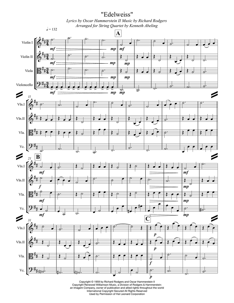 Edelweiss String Quartet scores gallery preview page 2