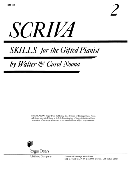 Gifted Pianist: Scriva, Book 2