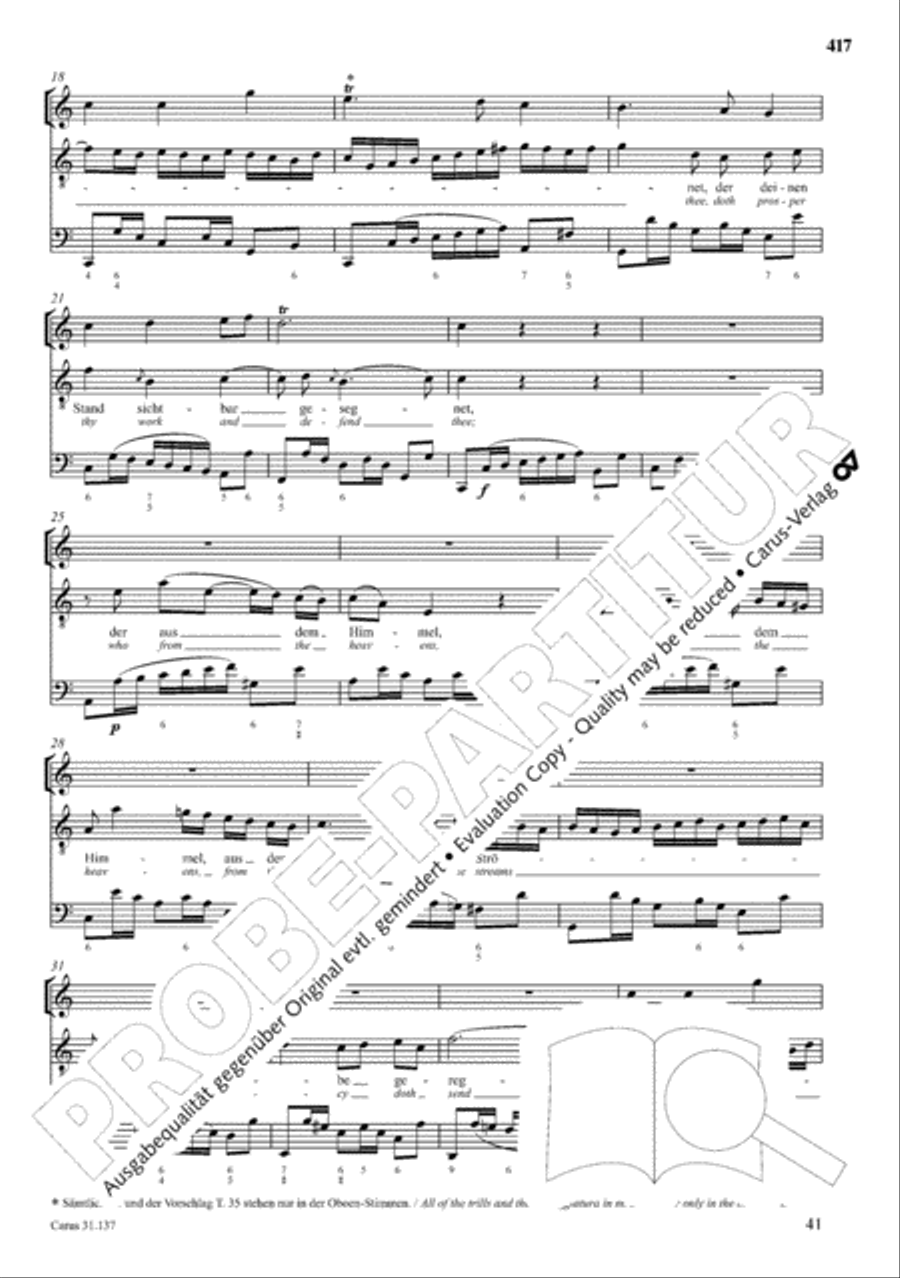 The Complete Sacred Vocal Works (Das geistliche Vokalwerk) Voice scores gallery preview page 418