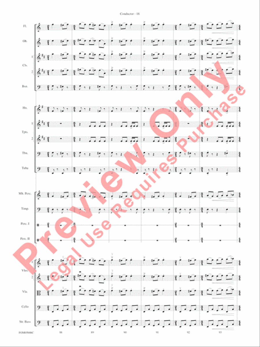 Battle of the Heroes (from Star Wars: Episode III Revenge of the Sith) Full Orchestra scores gallery preview page 21
