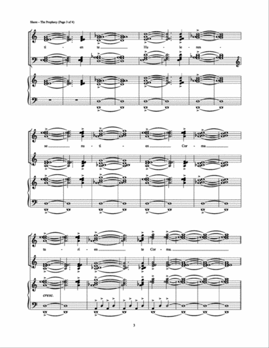 The Prophecy Voice scores gallery preview page 3