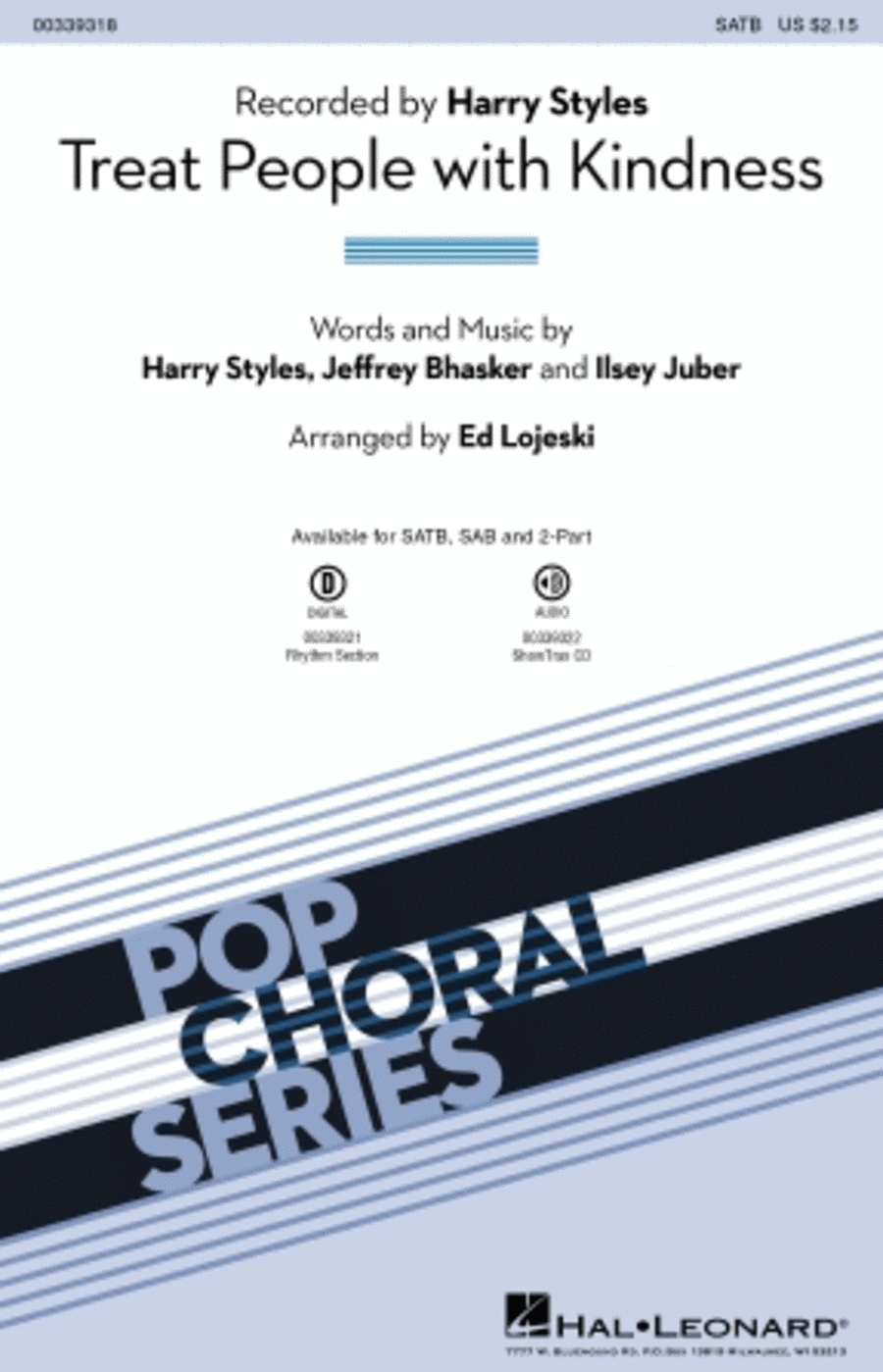 Treat People with Kindness Choir scores gallery preview page 1