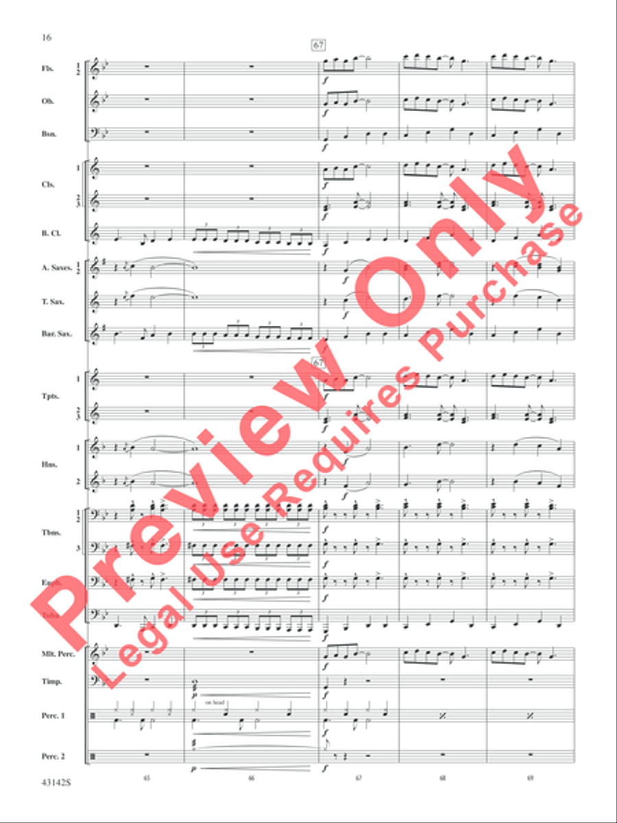 The Doors on Tour The Doors on Tour Concert Band scores gallery preview page 17