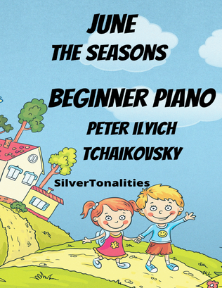 Book cover for June the Seasons Beginner Piano Standard Notation Sheet Music