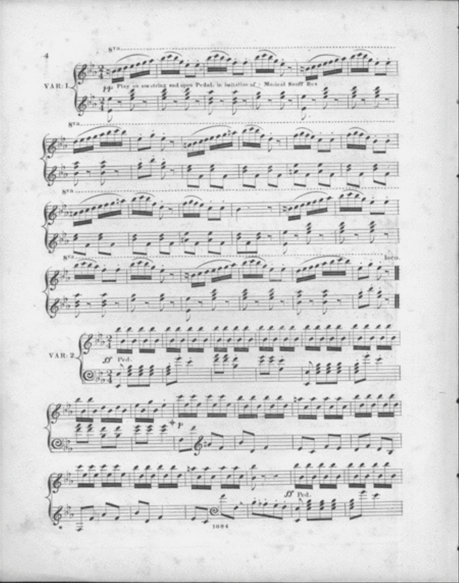 The Swiss Herdsman, a very favorite Melody Piano Solo scores gallery preview page 3