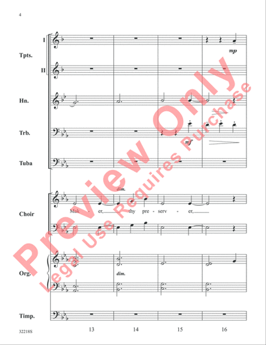 Awake, My Heart Choir scores gallery preview page 5